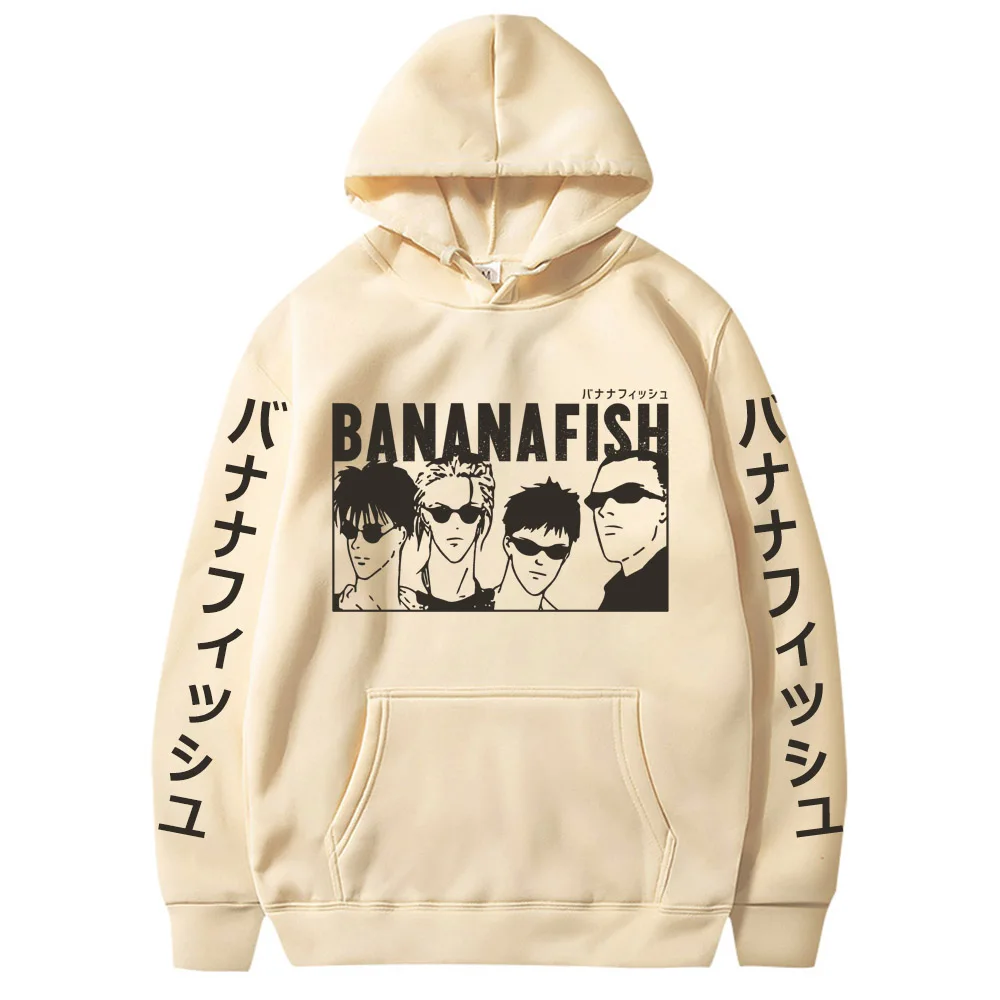 

Anime Banana Fish Hoodie Sweatshirts Cozy Blouse Moletom Plush Sweatshirts