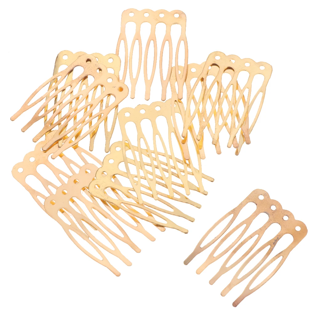 10 шт. винтажная металлическая расческа для волос аксессуары свадебных торжеств