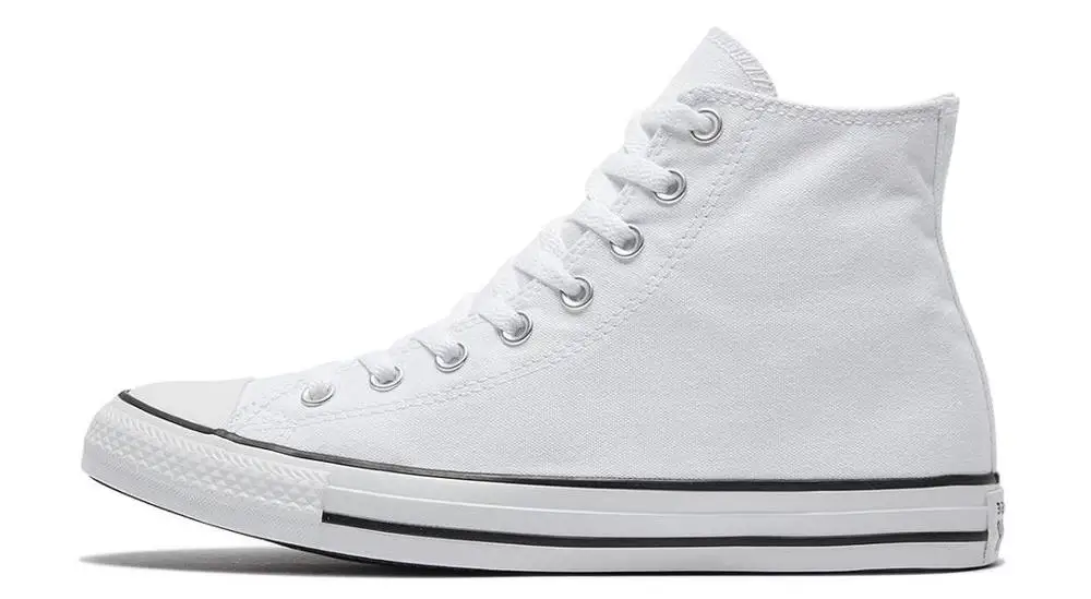 

Converse Chuck Classic All Star, baskets de skateboard unisexes, chaussures en toile blanches lgres et plates, pour loisirs