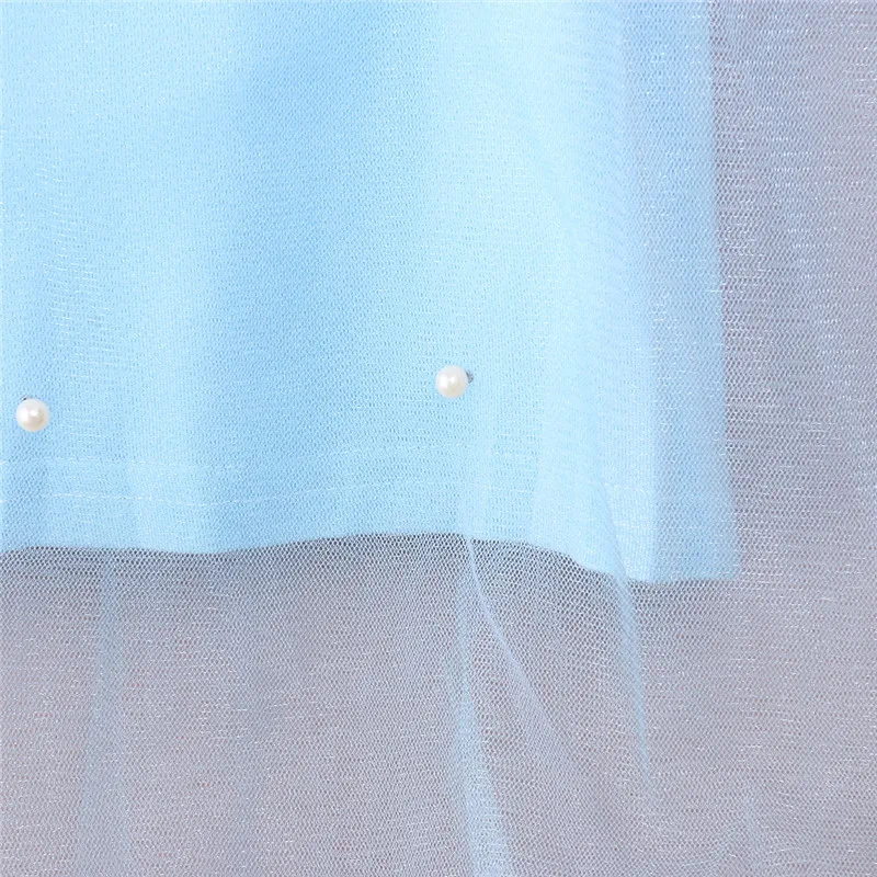 Платье для девочек комплект из 2 предметов синее кружевное платье принцессы на