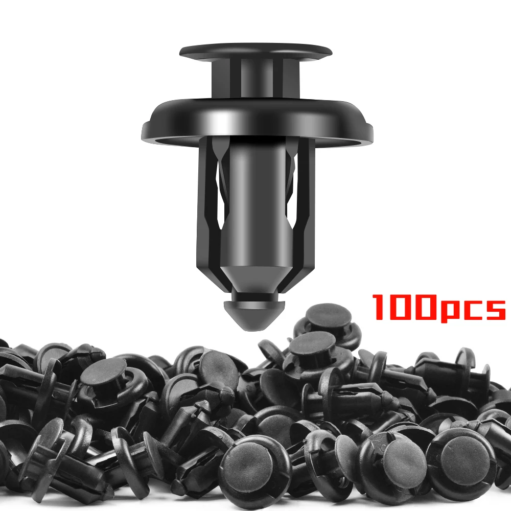 

100PCS Bumper Clips 10mm Push Fender Flare Fastener for Acura TL /RSX Plastic Rivet Retainer Clips Replace OEM 91503-SZ3-003