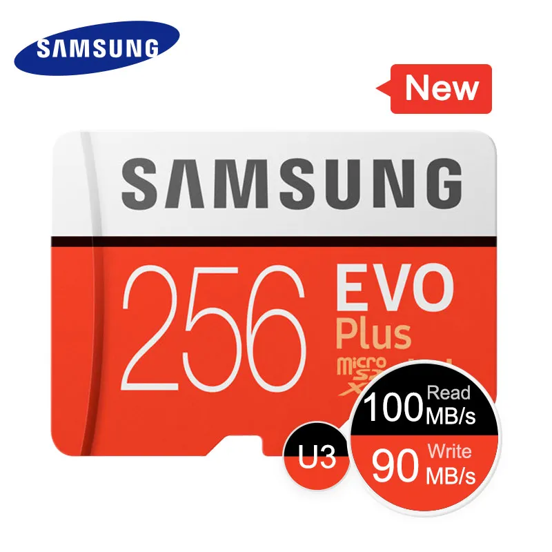 256GB SAMSUNG Карты Памяти Micro SD 256 ГБ 128 ГБ 64 ГБ 32 ГБ 16 ГБ SDHC SDXC Класс EVO+ EVO UHS Class 10 С10 TF Trans Flash Microsd микро сд карта памяти для телефона - Емкость: 256GB