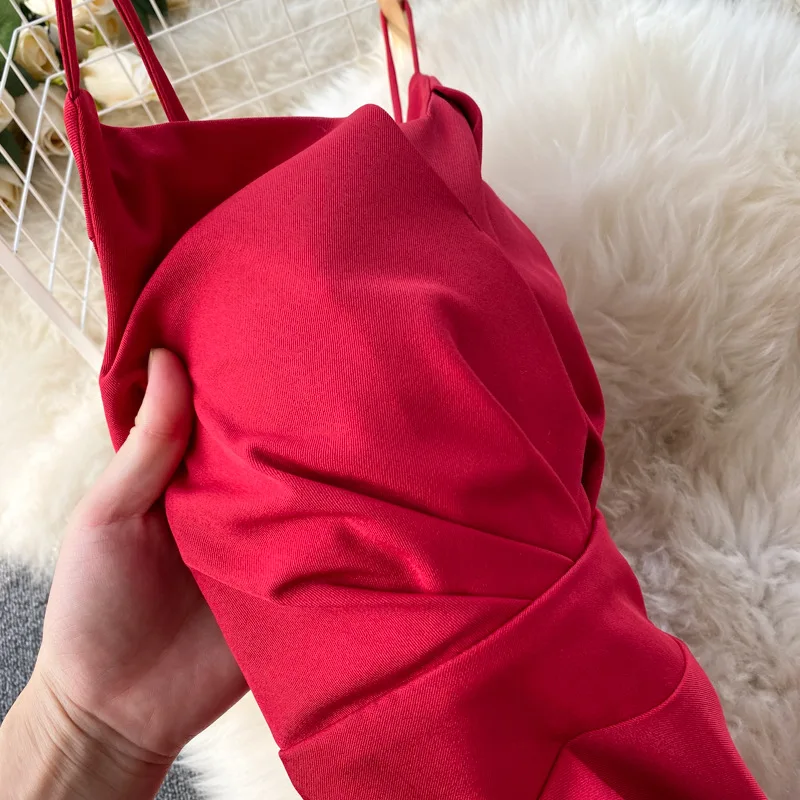 

2021 Women Summer Dress Sleeveless White Long Dress Spaghetti Strap Back Lace-Up Sexy Dress High Waist Boho Dress Vestidos