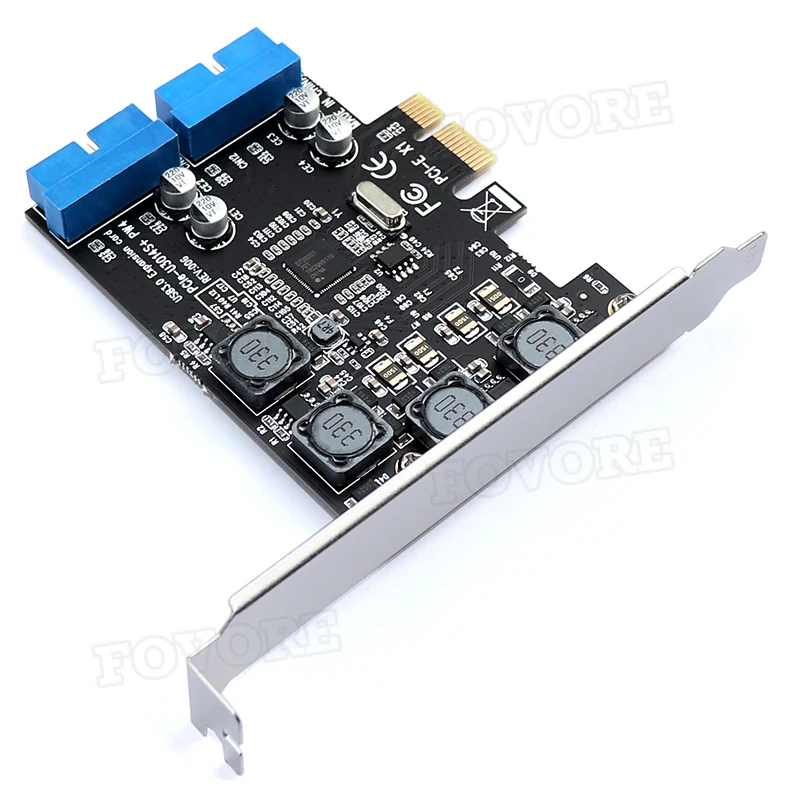 Плата расширения USB3.0 PCI-E PCI Express X1 фронтальная 5 лампочек USB 3 0 хаб 19PIN адаптер