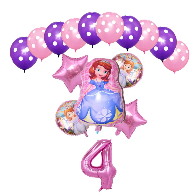 Набор из 16 предметов с изображением принцессы Софии тема для девочек День