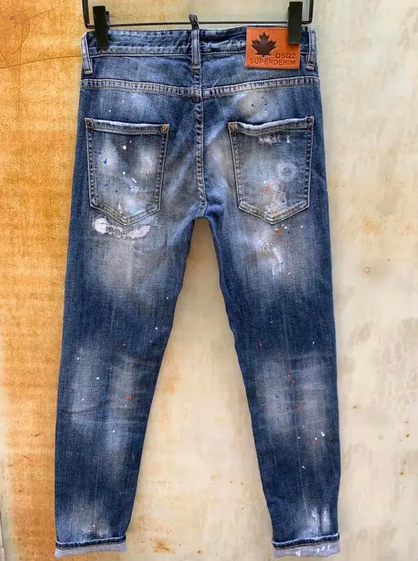 2021 New classic,Authentic DSQUARED2,Retro,Italian brand ,Women/Men Jeans,locomotive,Jogging jeans,DSQ9129