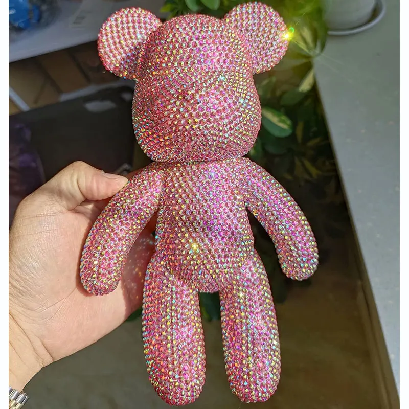 Алмазный мультяшный медведь меланхоли большой 23 см паста рандомный ручной