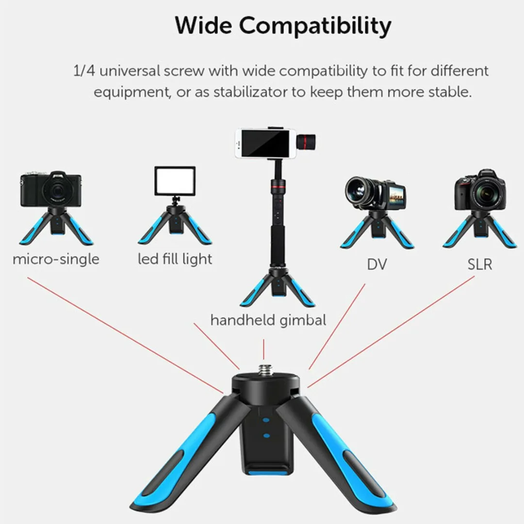 

Smart Cell Phone Clip Bracket Mount Desktop Tripod Portable Adjustable Desktop Mini Extendable camera Desktop mobile Tripod