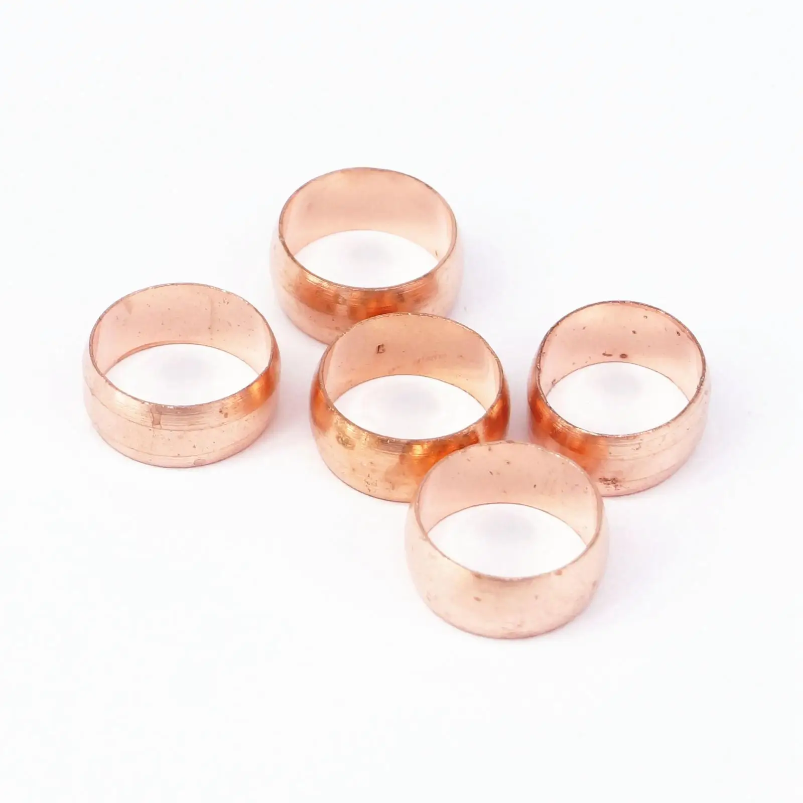 5 шт. подходит 15 мм O/D TubeCopper компрессионные бандажи Компрессионный фитинг рукав