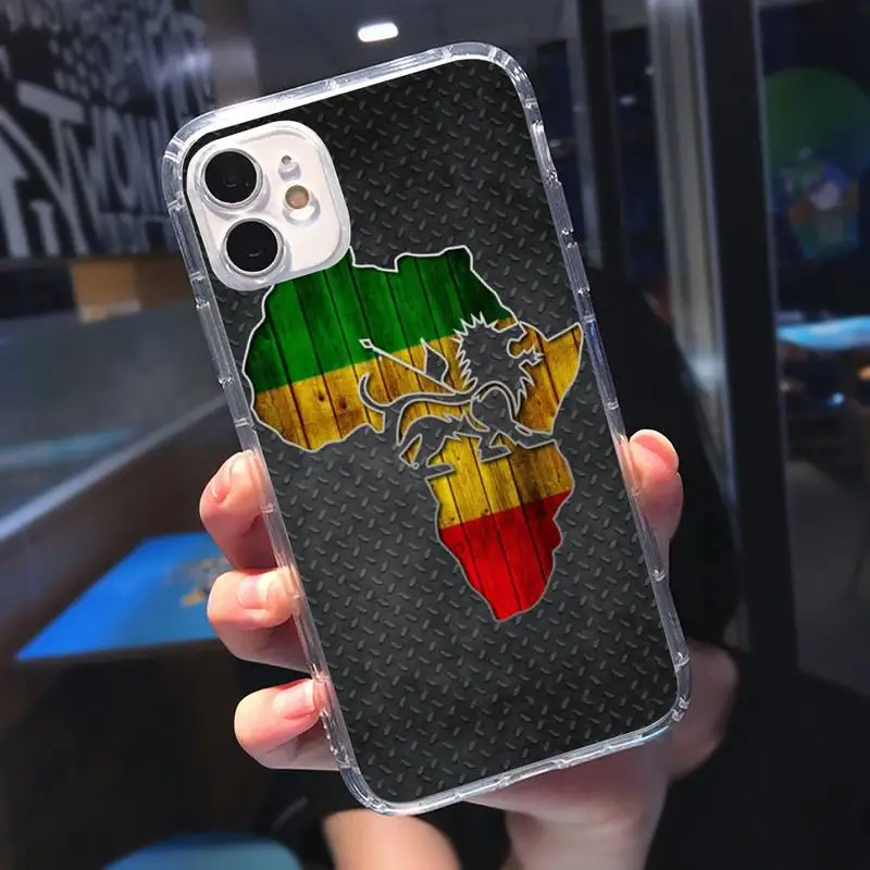 

Africa Map Geography Painted Phone Cases Transparent soft For iphone 5 5s 5c se 6 6s 7 8 11 12 plus mini x xs xr pro max