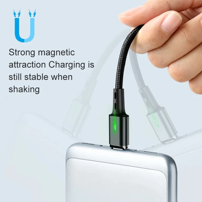 Магнитный USB-кабель Elough кабель Micro USB Type-C для быстрой зарядки iPhone 13 12 Samsung Xiaomi шнур C