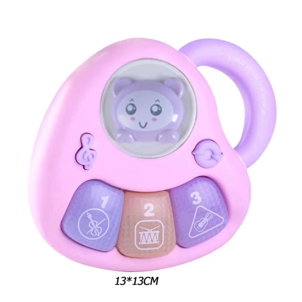 pink Детские Пианино музыкальные игрушки для детей Детские музыкальные развивающие пианино мультфильм животное ферма Развивающие детские игрушки случайный цвет - Цвет: pink