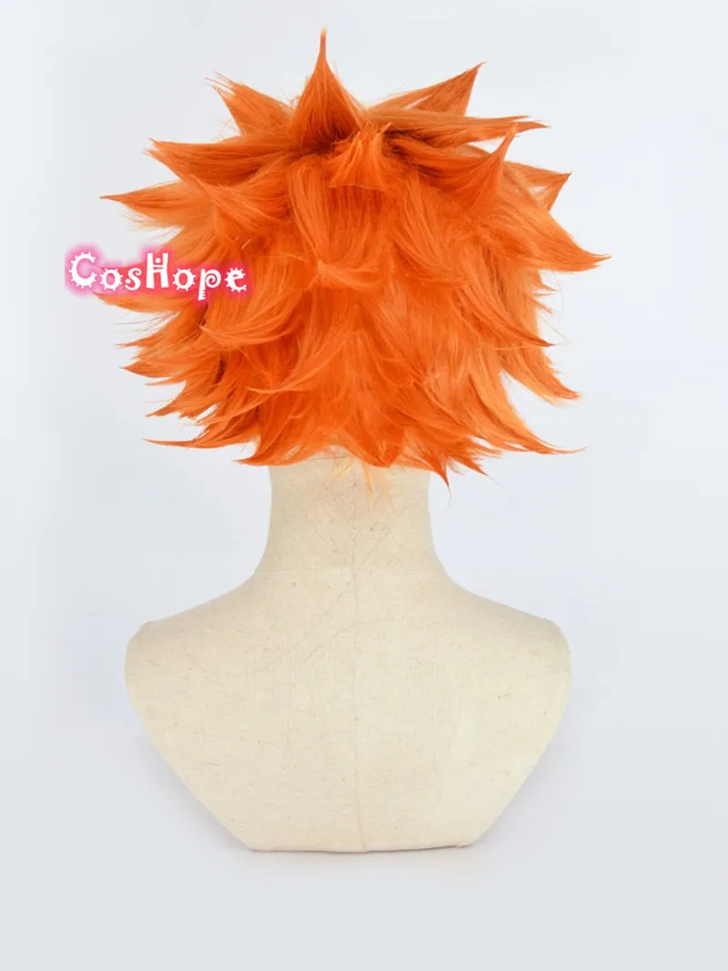 Парик для косплея Haikyuu Hinata Shoyo мужчин термостойкие синтетические короткие волосы