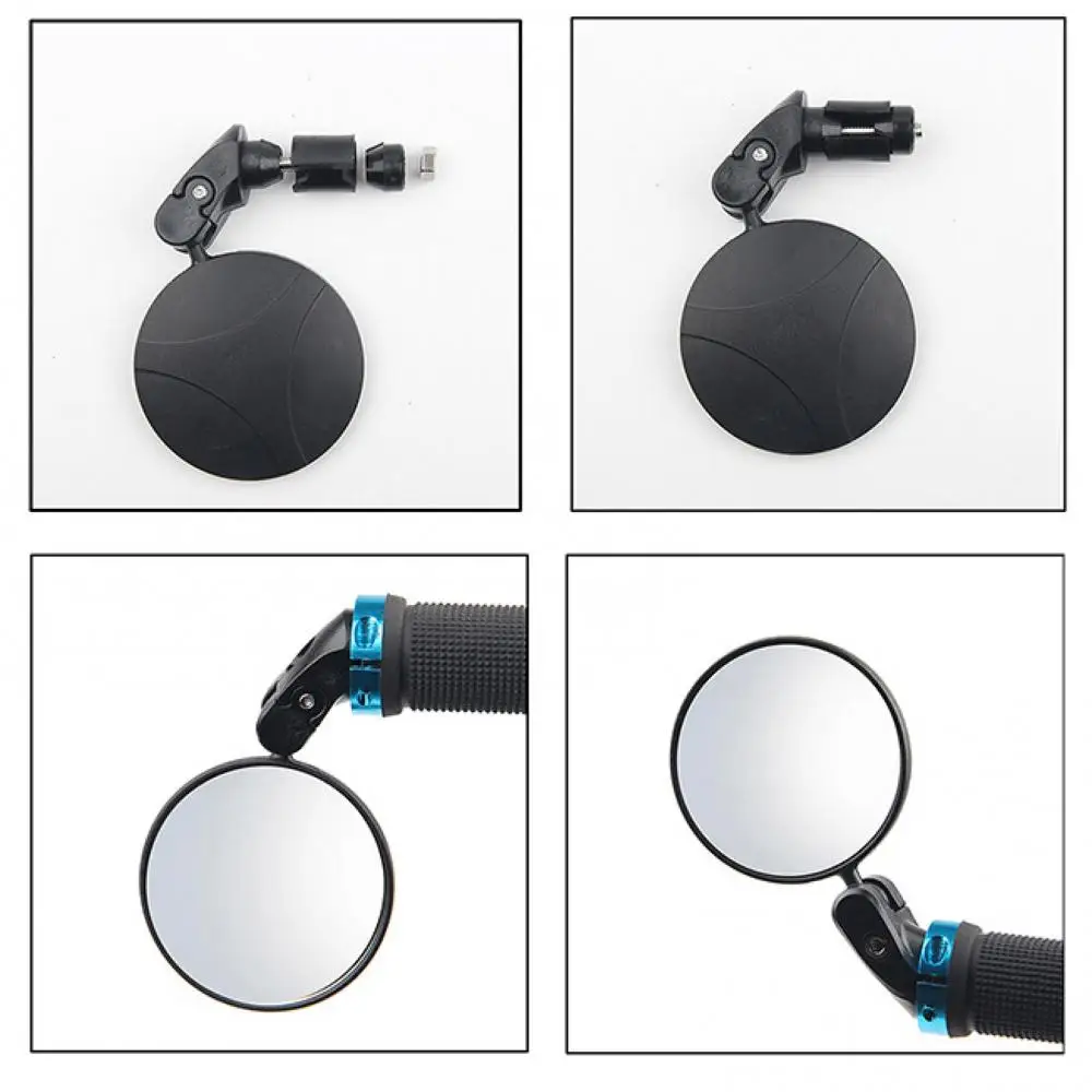 

1 Pieces Bicycle Adjustable Rearview Mirror Rearview Handlebar Mirrors Handlebar Back Anti-glares Black 360 Rotation