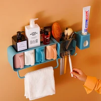 organizer nordic toothbrush creative storage holder bathroom accessories toothbrush stand wall lazienka household items dh50ysj