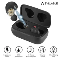syllable s115 strong bass tws wireless headset noise reduction for music qcc3020 chip of syllable s115 wireless sport earphones