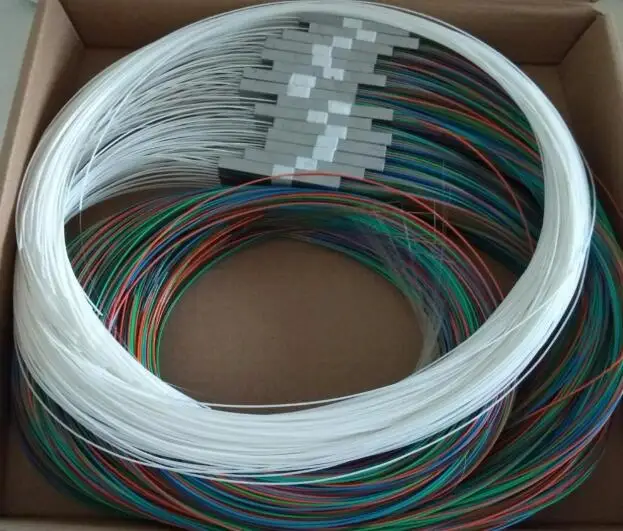 1x8 1x16 цветной одномодовый волоконно оптический G657A1 ПВХ 1 м FTTH 0 9 мм Мини ПЛК
