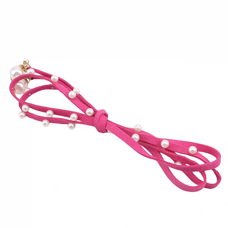 

2020 Fashion Women Tassel Knot Belt Vintage Solid Pearl Waist Rope Fringed Waistband Girdle for Dress Accessories Female