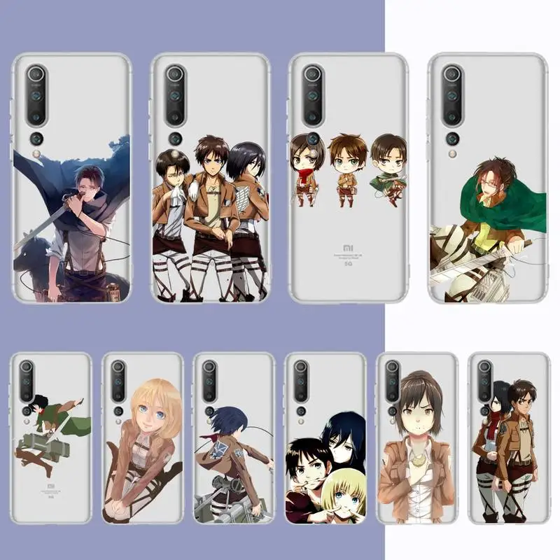 

Anime Japanese attack on Titan Phone Case For Redmi Note 5 7 8 9 10 A K20 pro max lite for Xiaomi 10pro 10T