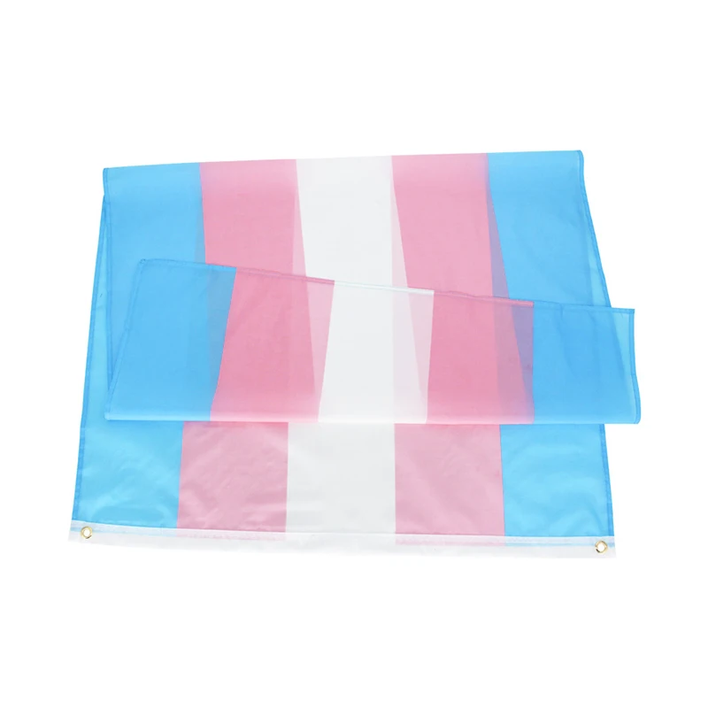 90x150cm Polyester Transgender Pride LGBT Trans Rainbow Flag | Дом и сад