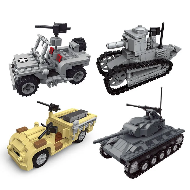 

Land Aidi Renault light tank assembling and inserting educational building blocks guerre mondiale 2