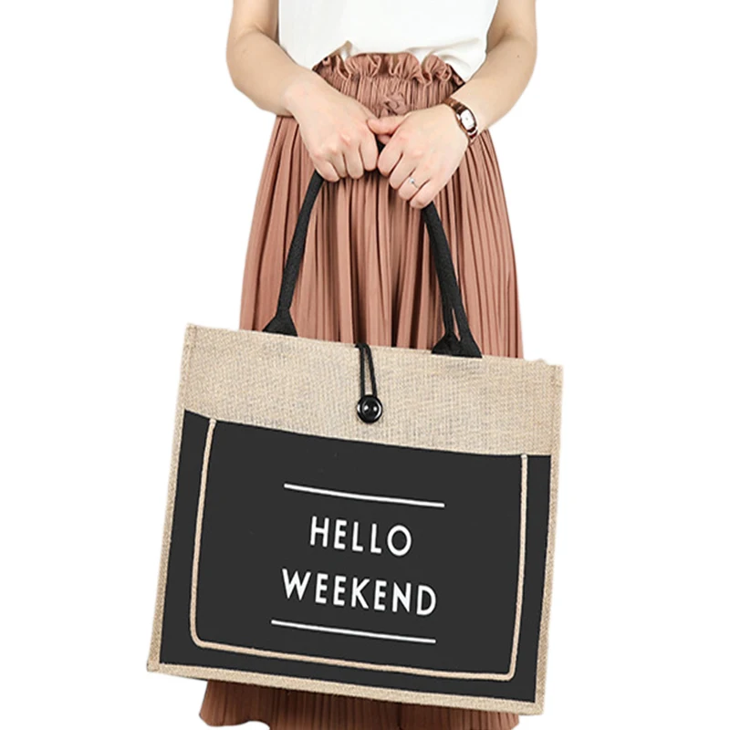 Роскошная льняная женская сумка тоут высокого качества повседневная