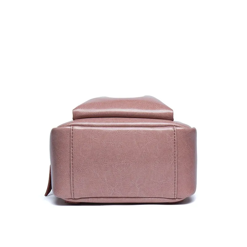

New Fashion Women Backpack Cowhide Split Leather Shoulder Bag High Quality Small Backpack For Teenager Mini Girl School Bag
