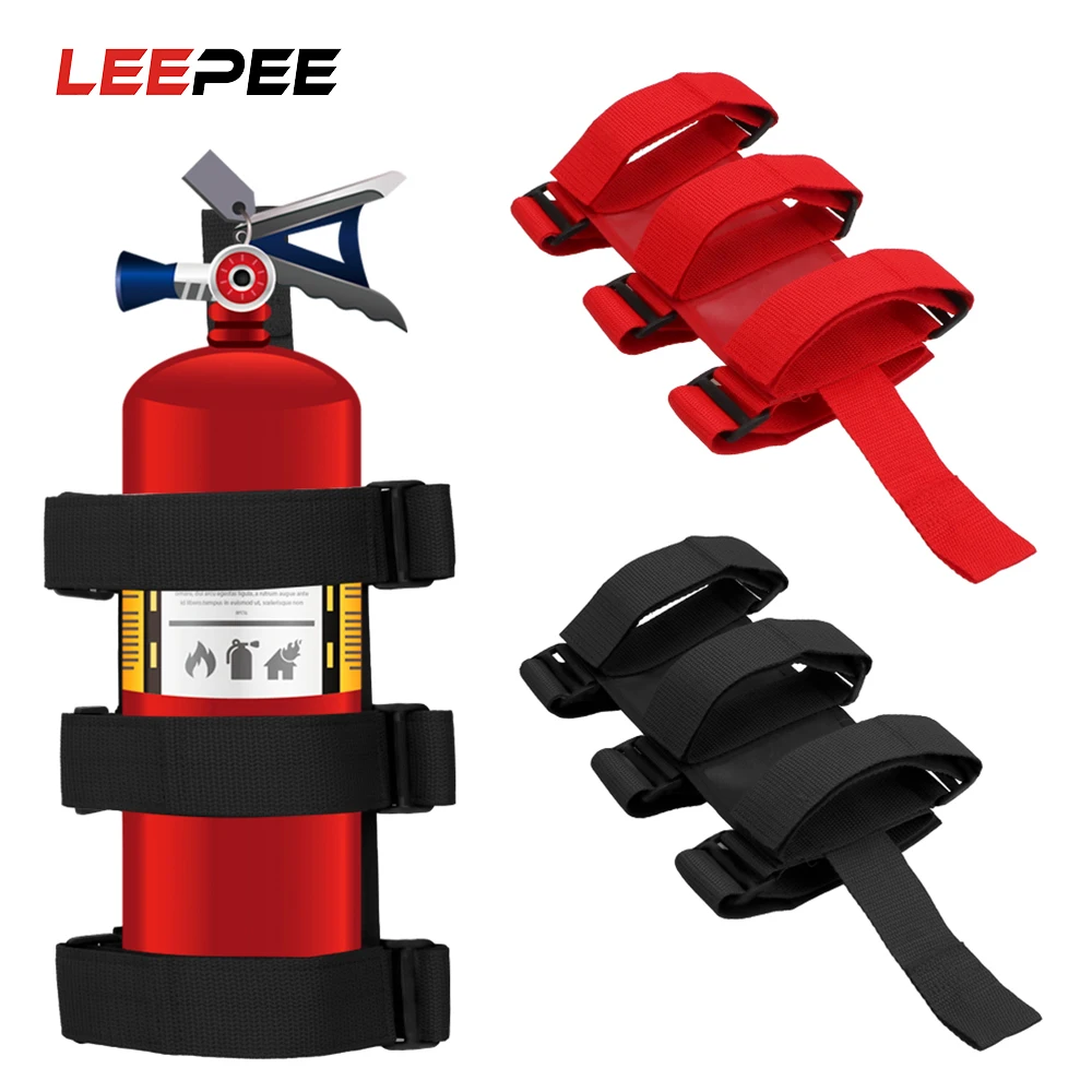 

LEEPEE Fire Extinguisher Holder Adjustable Car Fire Extinguisher Mount Strap Car Roll Bar Fixed for Jeep Wrangler TJ JK JL 97-18