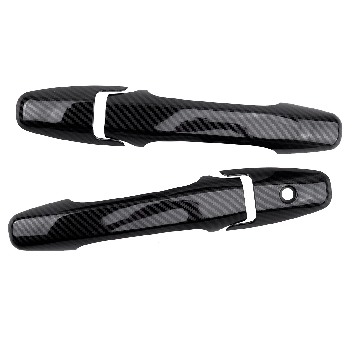Автомобиль углеродное волокно стиль Внешняя дверная ручка литые крышки накладки