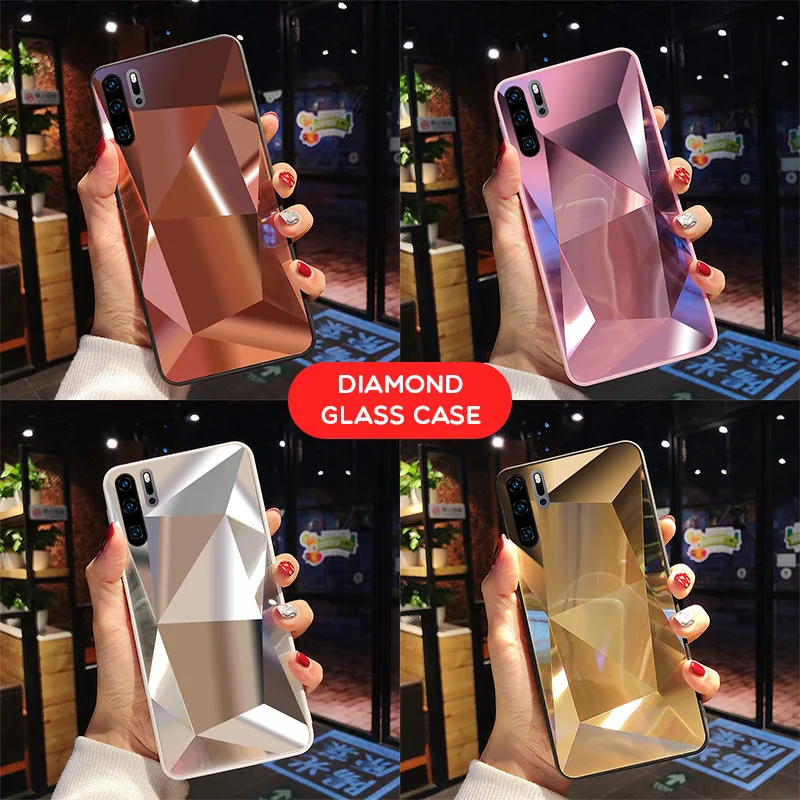 Diamond 3D Mirror Case For Samsung Galaxy A13 A53 A23 A33 A32 A52 A72 A71 S23 S22 Ultra S21 Plsu S20 FE Note 10 20 Glitter Cover