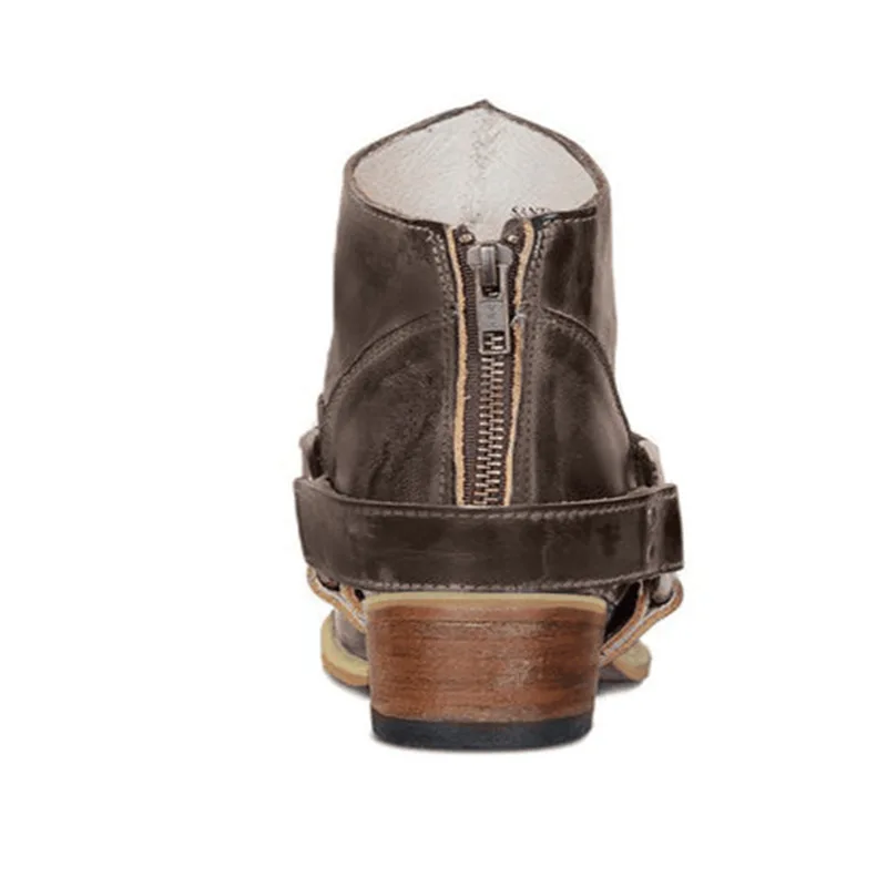 Botas mujer ковбойские ботильоны для женщин из искусственной кожи с вышивкой ботинки