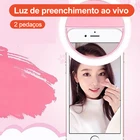 2 PCSRing линия живое потоковое заполнение светильник мобильный телефон Красота фотография светильник Автоспуск заполняющий зарядный USB заполняющий светильник
