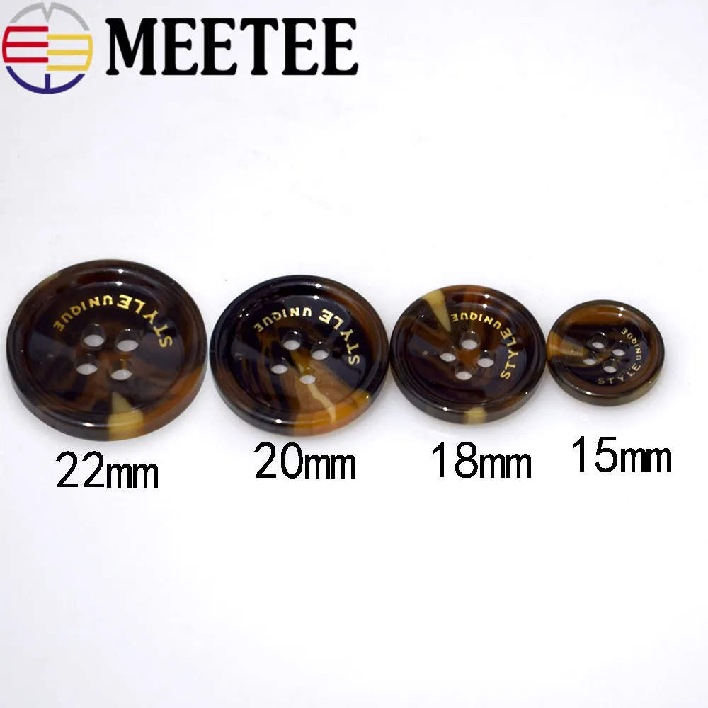 Круглые пластиковые пуговицы Meetee с 4 отверстиями 50 шт.|button eye|eye buttonsbutton 50pcs |