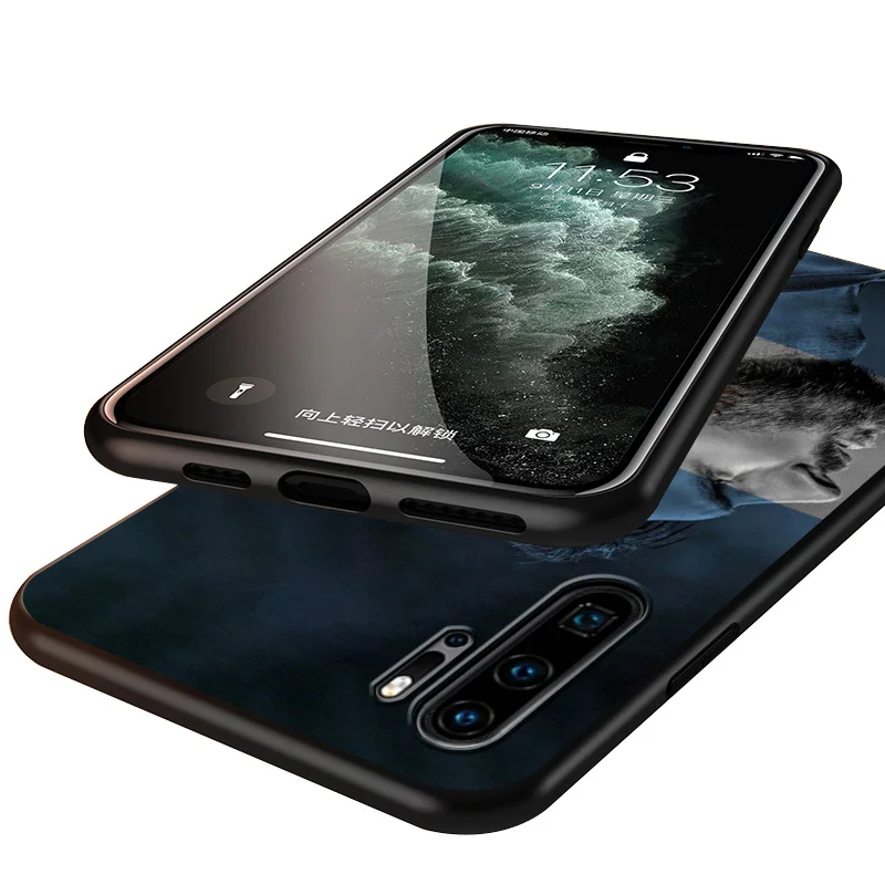 

World Football Star For Huawei P40 P30 P20 P10 P9 P8 Lite E mini Pro Plus 5G 2017 2019 Silicone Black Soft Glass Phone Case