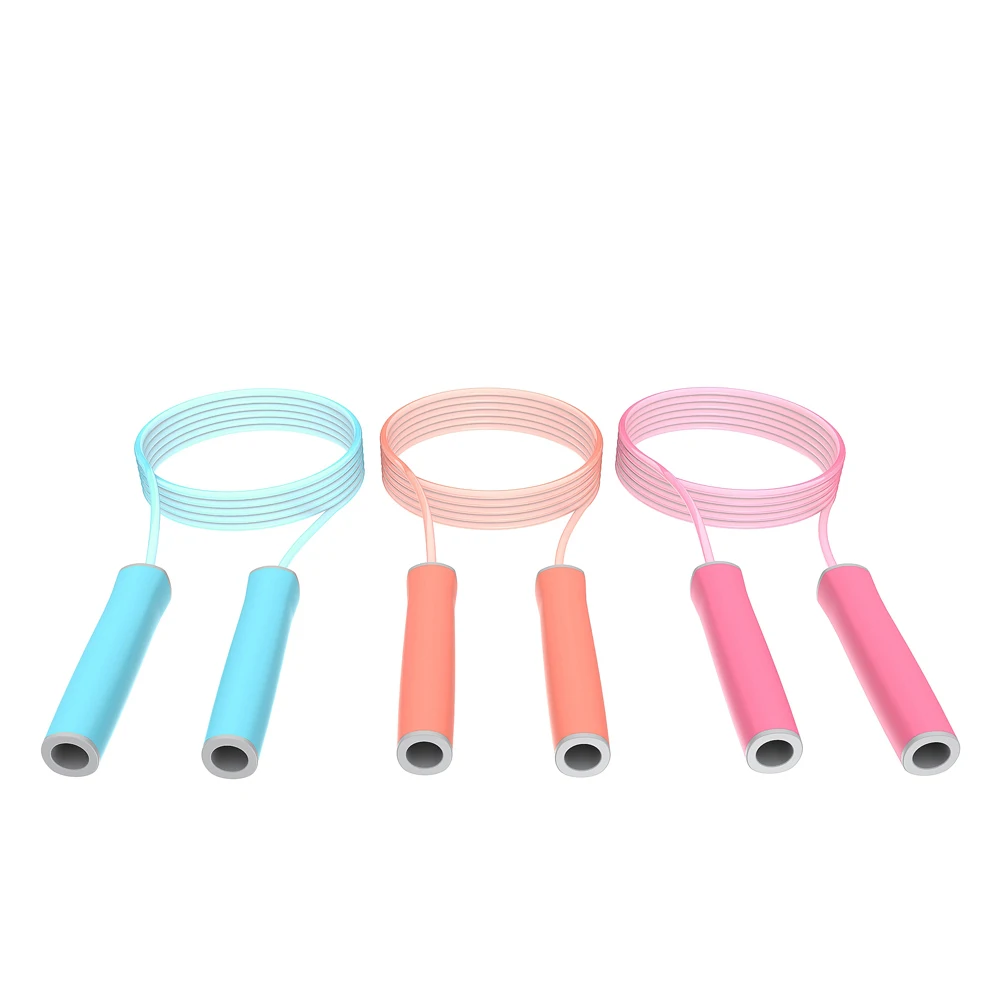 Детские скакалки для девочек с регулируемой мягкой ручкой фитнес инструменты