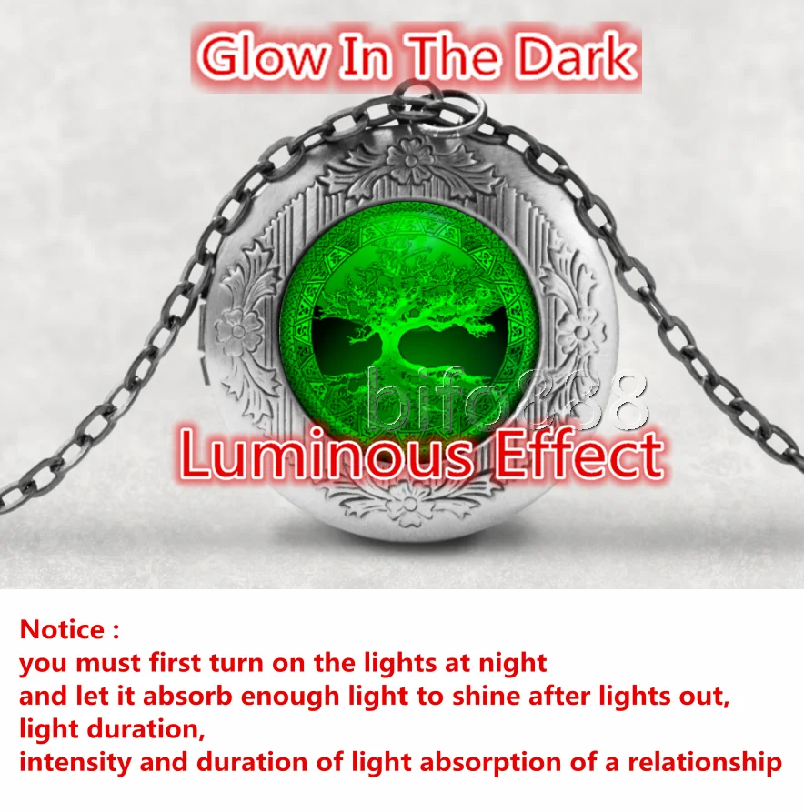 BIFOYOU Дерево жизни кабошон стекло ароматерапия фото медальон ожерелье Духи