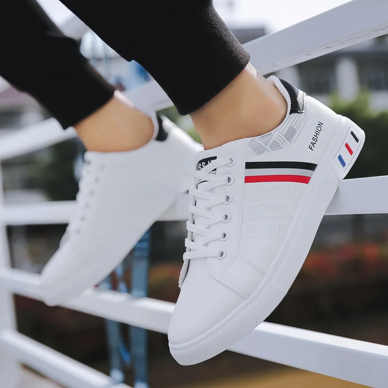 

Summer Men Casual Shoes 2020 Fashion New White Sneakers Comfort Chunky Sneakers Men's Shoes Trainers Cotton Fabric Rubber Basic8