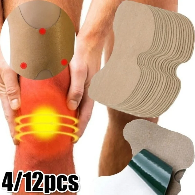 

12pcs/bag New Knee Plaster Sticker Wormwood Extract Knee Joint Ache Pain Relieving Paster Knee Rheumatoid Arthritis Body Patch
