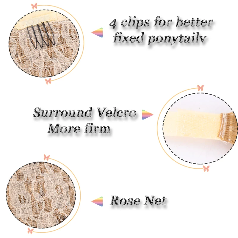 Женские волнистые синтетические накладные волосы на конском хвосте AILIADE