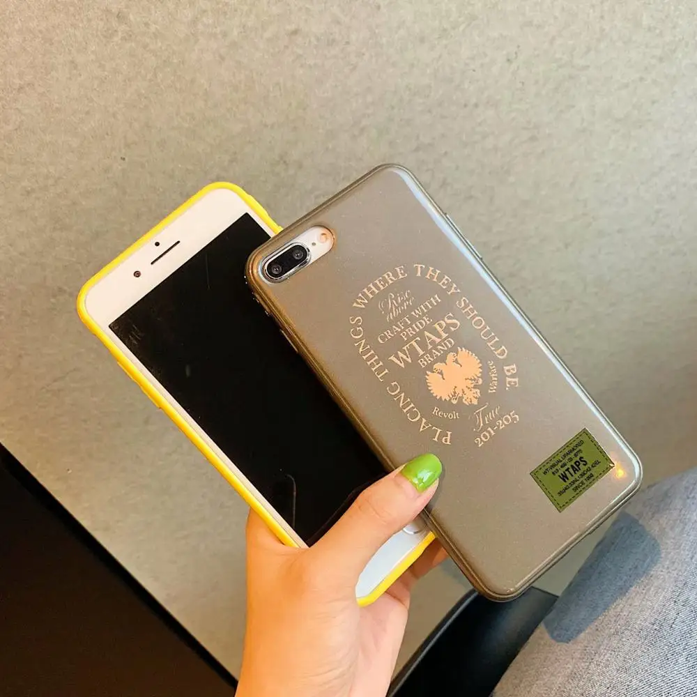 Японский уличный крутой мужской силиконовый чехол с оригинальным логотипом для