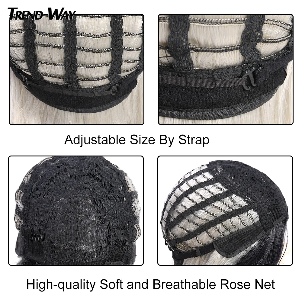 Парик для женщин 24 дюйма синтетические волнистые волосы с эффектом омбре