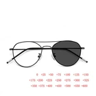 Очки для чтения с защитой от УФ-лучей, фотохромные серые овальные очки для чтения, металлические очки-Хамелеон для дальнозоркости + 25 + 50 + 75 до + 600