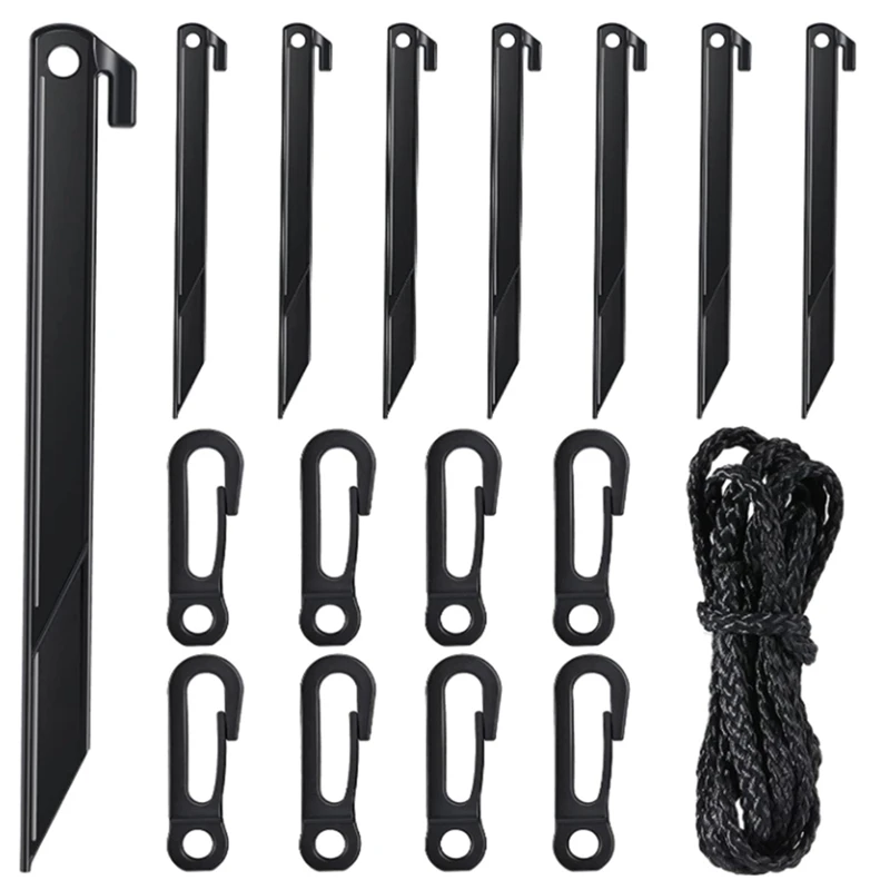 

New-Inflatable Piles And Tethers,Pile Tethers With Hooks,Inflatable Nails Garden Inflatable Decor,For Garden Home Lawn