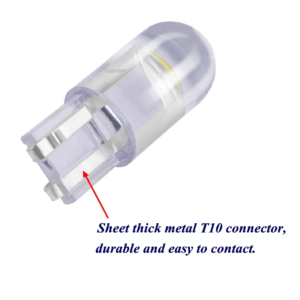 10 шт. T10 W5W WY5W COB LED Автомобильный Клин парковочный свет Поворотная боковая лампа