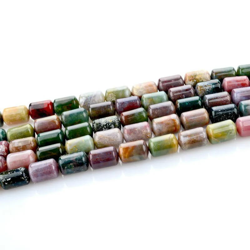 Натуральный камень бисер Гладкий индийский каменные бусины ювелирные изделия и