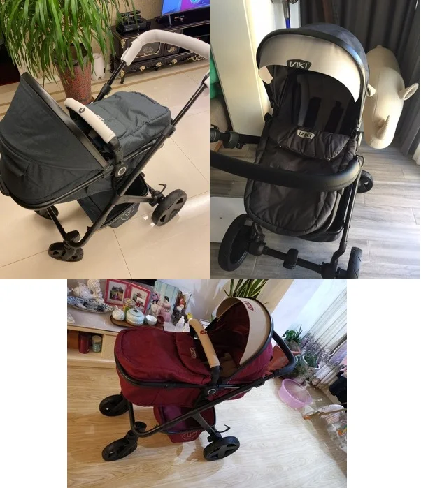 VIKI luxury 2 в 1 сиденье для детской коляски с люлькой kinderwagen коляска/коляска заднее