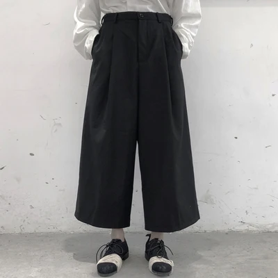 

Black thin wide leg trousers high waist loose straight leg trousers women nine minutes casual drop feeling pants