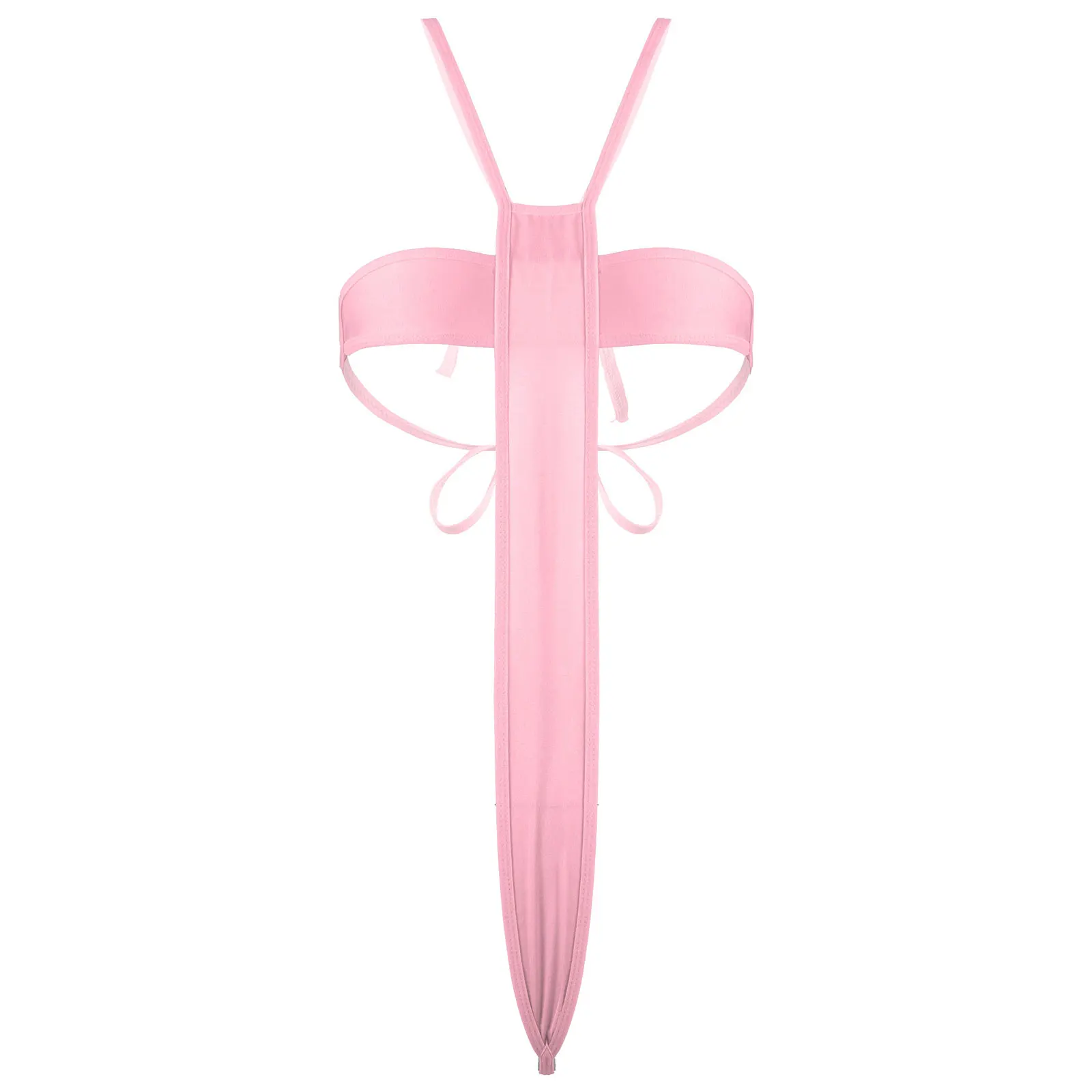 

Womens Erotic Sexy Thong Bikini Sets Lace-up Micro Swimsuit Solid Color Sunbathing Swimwear Beachwear Lingerie Bathing Suit