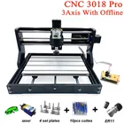 Новый фрезерный станок с ЧПУ 3 оси 3018 Pro GRBL, лазерная гравировка, ЧПУ 3018 работа в автономном режиме сделай сам, мини-станок с ЧПУ, фрезерный станок для печатных плат