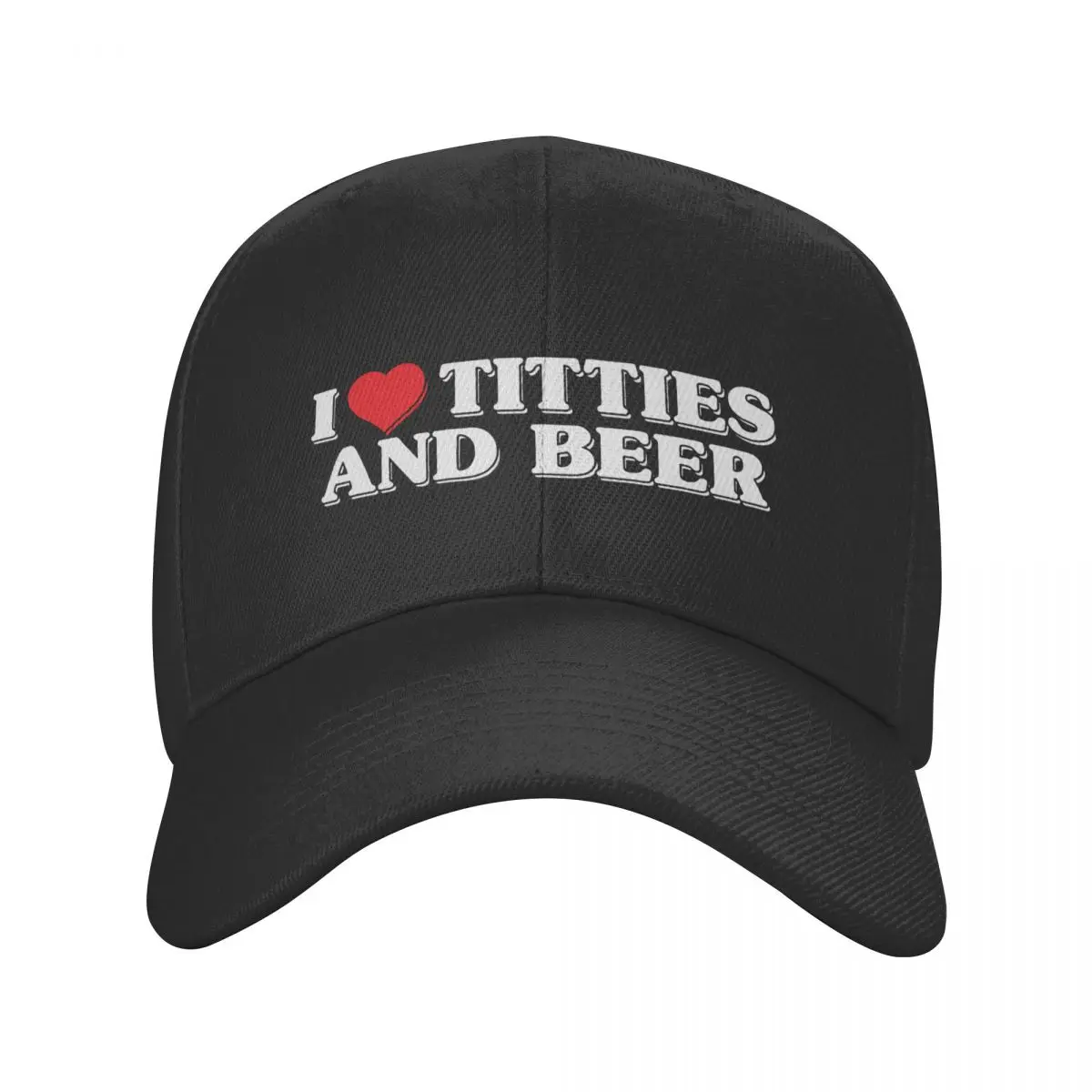 Men Women I Love Titties And Beer Hats Fashion Baseball Caps Snapback Caps Heart Hats Trucker Cap Adjustable Sun Hats Summer